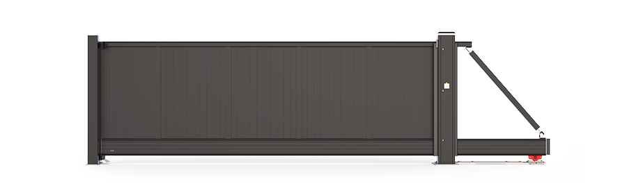 Aluminium Schuifpoort Design Plankprofiel Verticaal 100