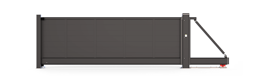 Schuifpoort Aluminium Design Plank Horizontaal