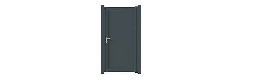 Alu Draaipoort Privacy 1XC ANDES | Enkel Poort