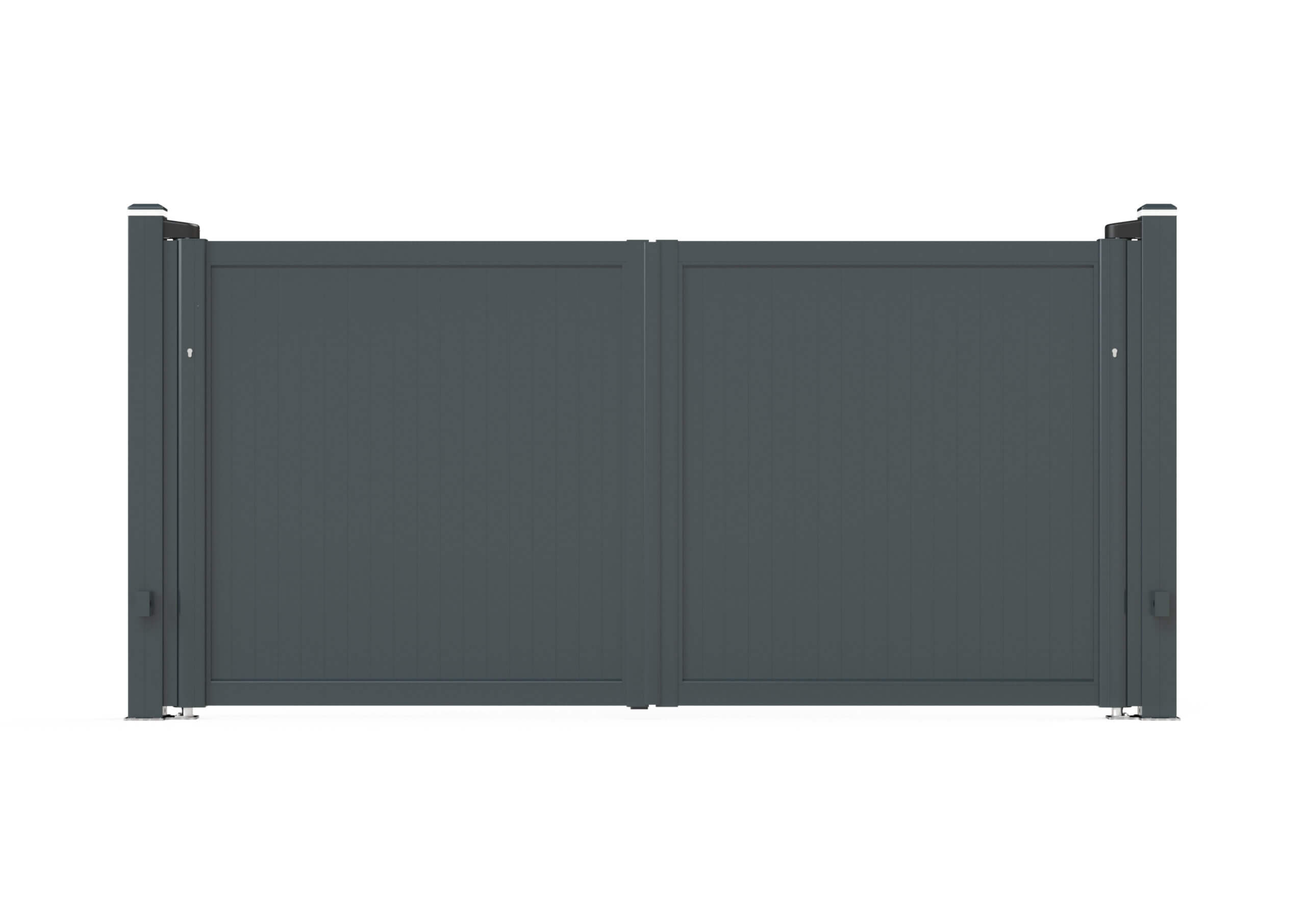 Alu Draaipoort Tandgroef 100V ANDES | dubbel Poort