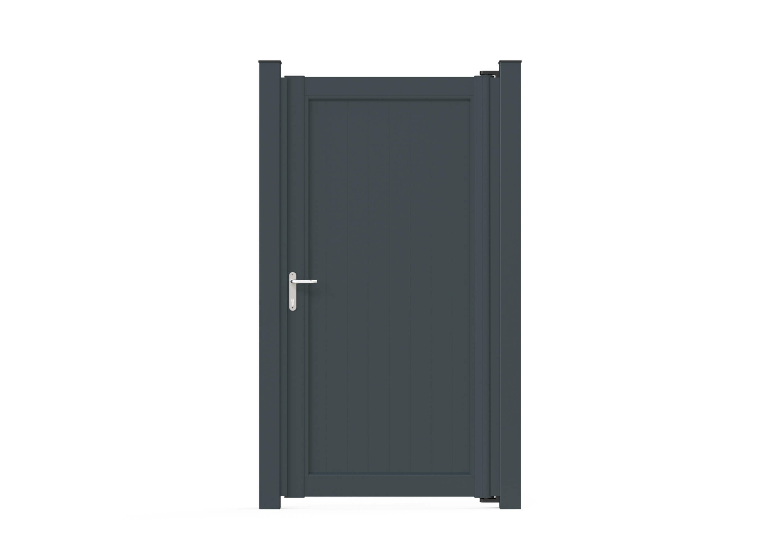 Alu Draaipoort Tandgroef 100V ANDES | Enkel Poort